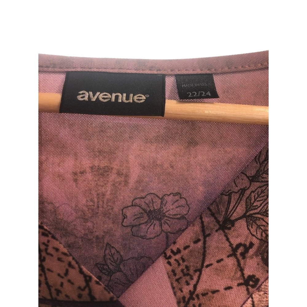 AVENUE Ladies ARTSY Career PLUS SIZE 22/24 Blouse Office Attire